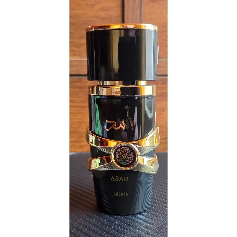 Lattafa Asad Men's Amber Vanilla Wood Scent Full Size New No Box Full Unused